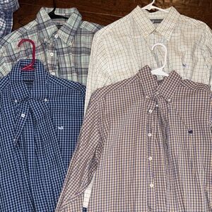Southern Marsh Plaid and Checkered Men's Shirts - Blue, Brown, Cream